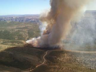 Incendio en Ejulve (Teruel)