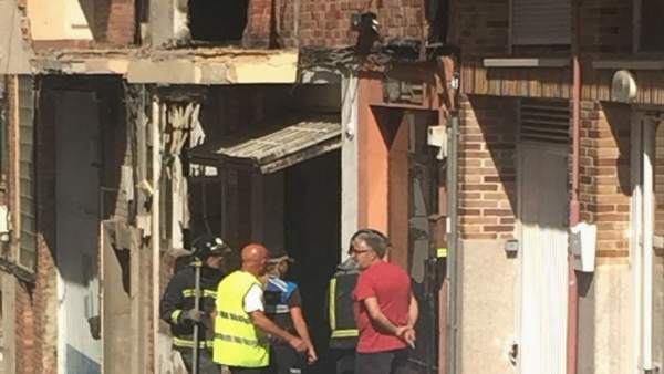 Imagen de los edificios afectados por el incendio en Segovia Imagen de los edificios afectados por el incendio en Segovia