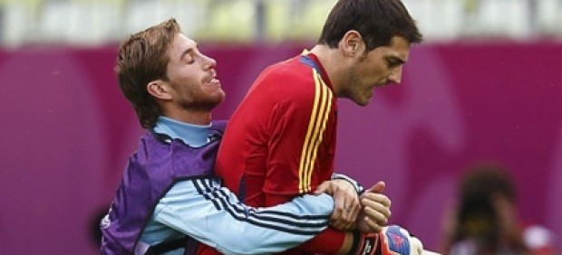 Sergio Ramos e  Iker Casillas