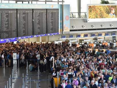 Evacuación en el aeropuerto de Frankfurt