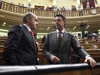 Luis de Guindos y José Manuel Soria
