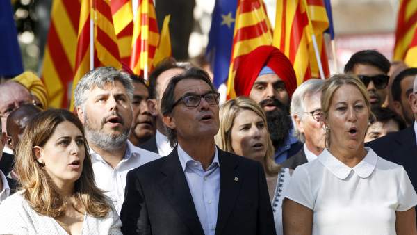 Artur Mas, presente en la Diada Artur Mas, presente en la Diada