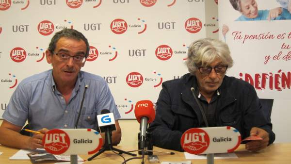 Luis Baneira y Valentín Tato, de UGT Luis Baneira y Valentín Tato, de UGT