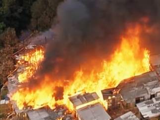 Incendio en Osasco (Sao Paulo)