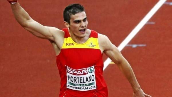El atleta español Bruno Hortelano El atleta español Bruno Hortelano