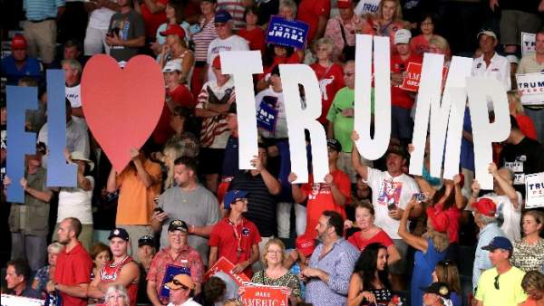 Seguidores de Donald Trump, en Florida. Seguidores de Donald Trump, en Florida.