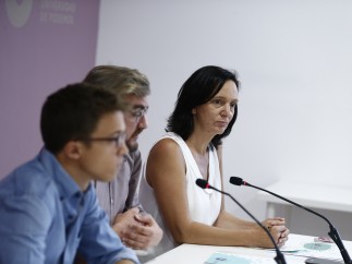 Carolina Bescansa, Íñigo Errejón y Jorge Lago