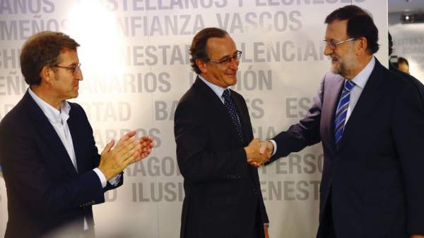 Rajoy, Alonso y Feijóo Rajoy, Alonso y Feijóo