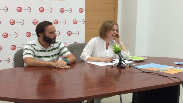 María José Ladera en rueda de prensa María José Ladera en rueda de prensa