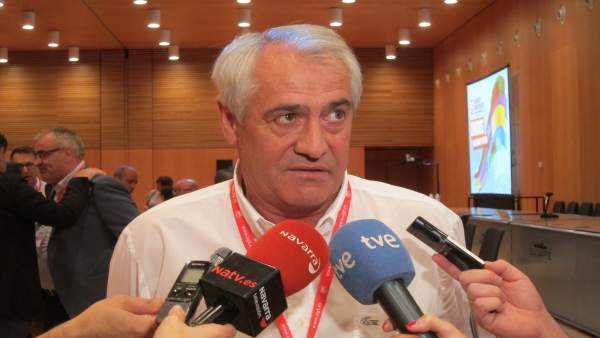 Jesús Santos, secretario general de UGT Navarra. Jesús Santos, secretario general de UGT Navarra.
