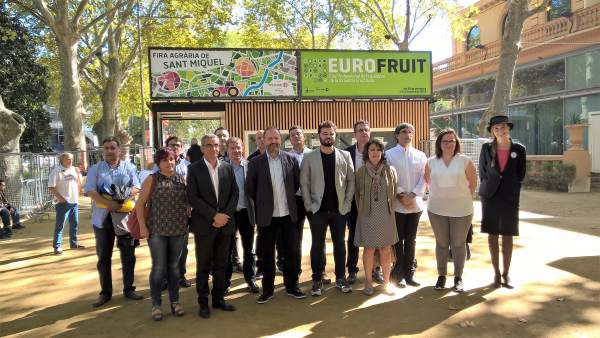 El diputado G.Rufián (ERC) antes de visitar la feria agraria de Sant Miquel. El diputado G.Rufián (ERC) antes de visitar la feria agraria de Sant Miquel.