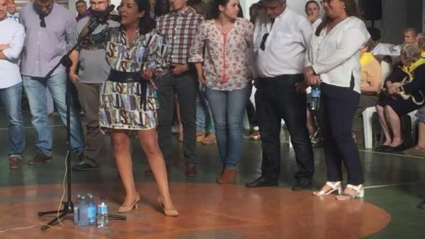 Pozuelo, Luna y otras autoridades durante la inauguración Pozuelo, Luna y otras autoridades durante la inauguración
