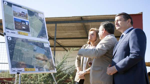 Fátima Báñez en la finca Los Mimbrales Fátima Báñez en la finca Los Mimbrales