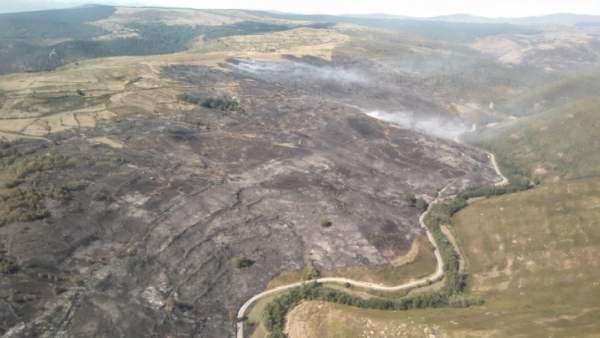 Imagen área del Incendio de Ruerrero Imagen área del Incendio de Ruerrero