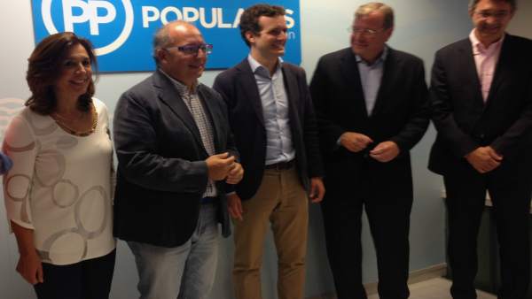 El vicesecretario de Comunicación del PP, Pablo Casado, en León El vicesecretario de Comunicación del PP, Pablo Casado, en León