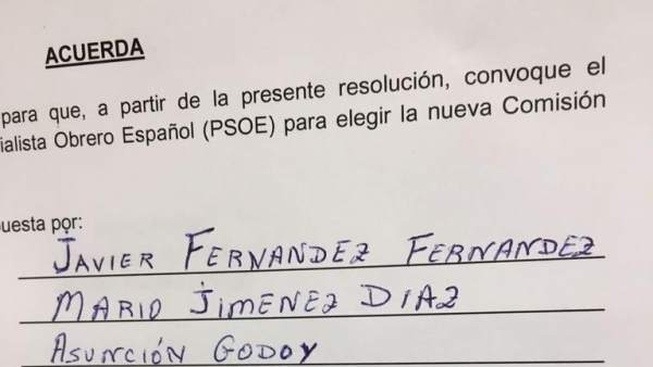 Gestora del PSOE Gestora del PSOE