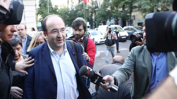 Miquel Iceta en su llegada al Comité Federal del PSOE en Madrid Miquel Iceta en su llegada al Comité Federal del PSOE en Madrid