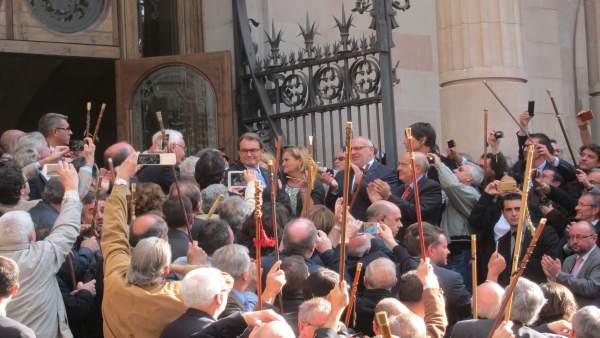 Artur Mas saliendo de declarar en el TSJC por el 9N Artur Mas saliendo de declarar en el TSJC por el 9N