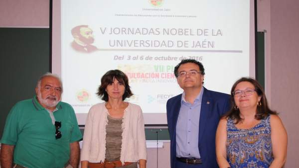 Inauguración de las jornadas para dar a conocer los Premios Nobel Inauguración de las jornadas para dar a conocer los Premios Nobel
