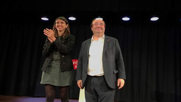 Miquel Iceta y Núria Parlon, PSC Miquel Iceta y Núria Parlon, PSC