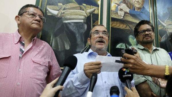 Los líderes de las FARC, Timochenko e Iván Márquez, en La Habana Los líderes de las FARC, Timochenko e Iván Márquez, en La Habana