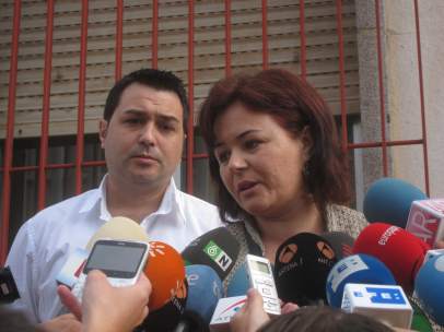 Ruth Ortiz con su hermano Estanislao