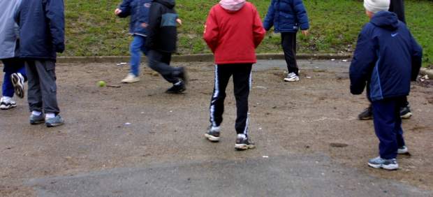 Alumnos en un recreo