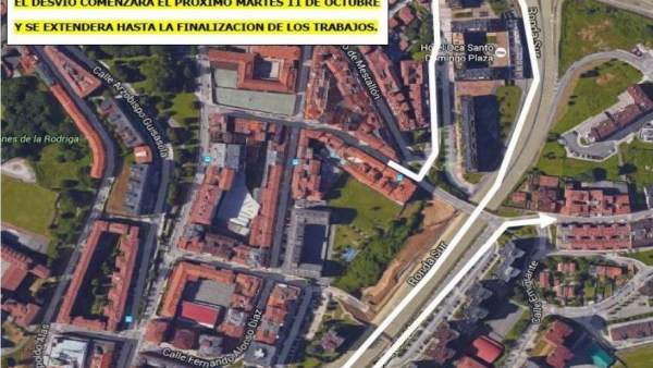 DESVÍOS DE LA LÍNEA F1 POR OBRAS EN CALLE SAN MELCHOR DESVÍOS DE LA LÍNEA F1 POR OBRAS EN CALLE SAN MELCHOR