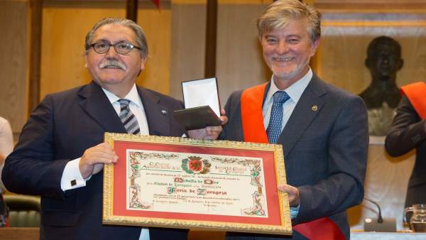 Manuel Teruel, presidente de la Feria, junto al alcalde Manuel Teruel, presidente de la Feria, junto al alcalde