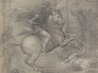 Fra Barltommeo - Composition Drawing for St. George Slaying the Dragon, c. 1508-1510