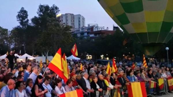 Acto de Societat Civil Catalana (SCC) del 12 de octubre en Barcelona. Acto de Societat Civil Catalana (SCC) del 12 de octubre en Barcelona.