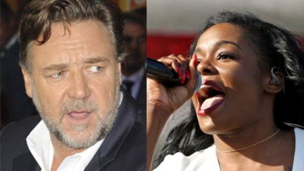 Russell Crowe y Azealia Banks Russell Crowe y Azealia Banks