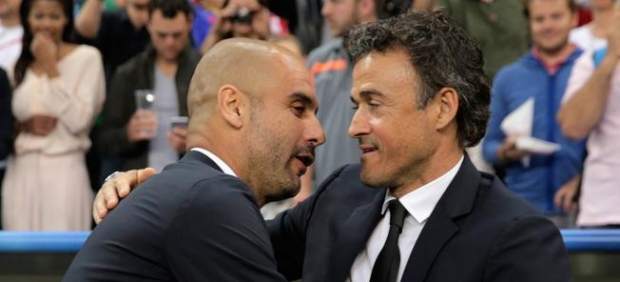 Luis Enrique y Pep Guardiola