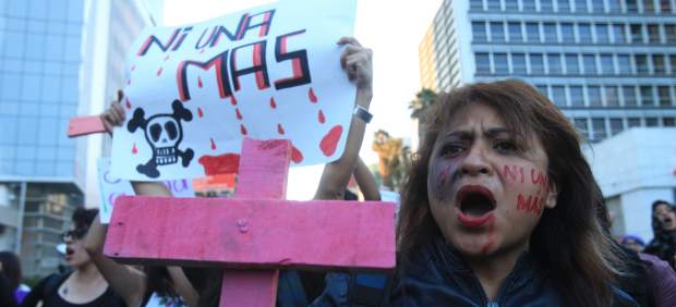 Protestas contra los feminicidios en México