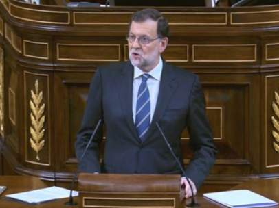 Rajoy, durante su discurso de este miércoles