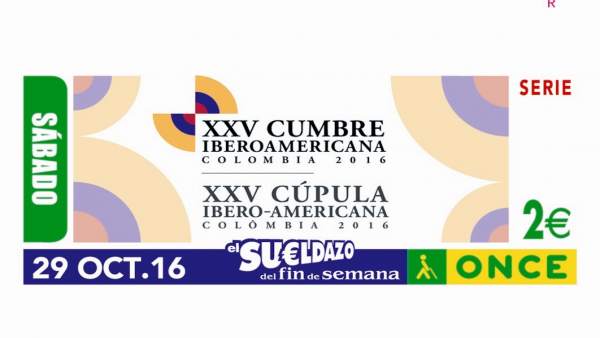 Cupón de la ONCE dedicado a la Cumbre Iberoamericana Cupón de la ONCE dedicado a la Cumbre Iberoamericana