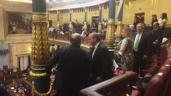 Monago, en el Congreso durante la investidura de Rajoy Monago, en el Congreso durante la investidura de Rajoy