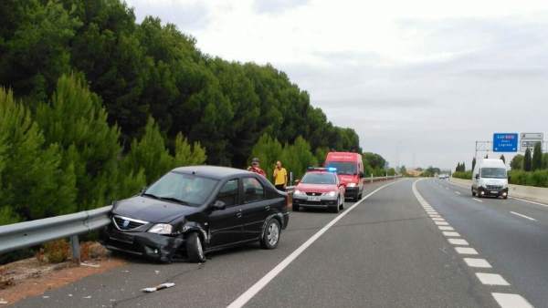 Accidente de tráfico en la A68, término de Tudela. Accidente de tráfico en la A68, término de Tudela.