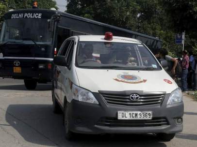 Policía india