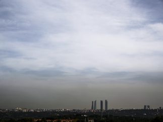 Nube de contaminación sobre Madrid
