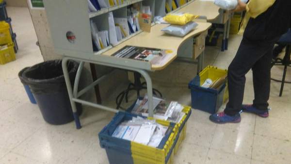 Imagen de una oficina de reparto de Correos Imagen de una oficina de reparto de Correos
