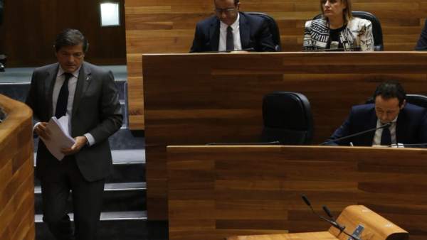 Javier Fernández, en el debate de Orientación Política. Javier Fernández, en el debate de Orientación Política.