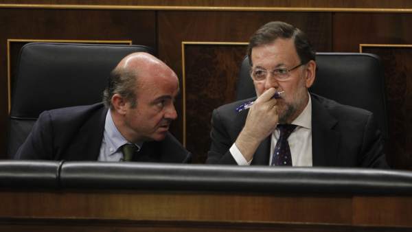 Mariano Rajoy y Luis De Guindos en el Congreso Mariano Rajoy y Luis De Guindos en el Congreso