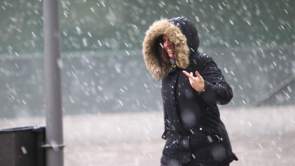 Nieva en Madrid capital. Nieva en Madrid capital.