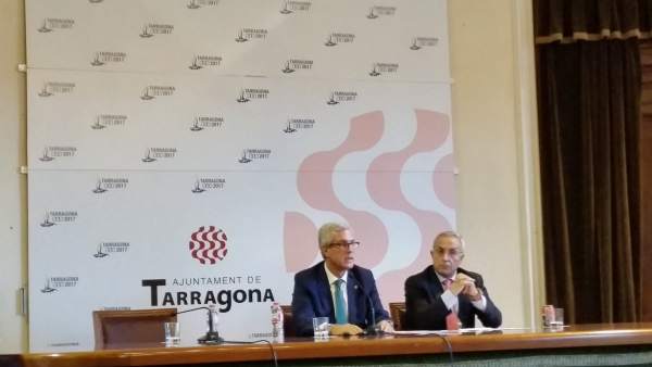 El alcalde de Tarragona Josep Fèlix Ballesteros y Alejandro Blanco (COE) El alcalde de Tarragona Josep Fèlix Ballesteros y Alejandro Blanco (COE)
