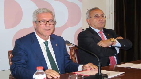 El alcalde de Tarragona, Josep Félix Ballesteros, y presidente del COE, Blanco El alcalde de Tarragona, Josep Félix Ballesteros, y presidente del COE, Blanco