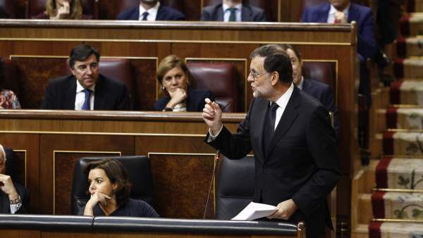 Mariano Rajoy en el debate de investidura en el Congreso
