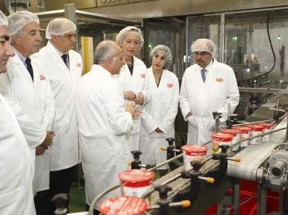 Inauguración de la nueva línea de producción de Gallina Blanca en Ballobar