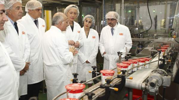 Inauguración de la nueva línea de producción de Gallina Blanca en Ballobar Inauguración de la nueva línea de producción de Gallina Blanca en Ballobar