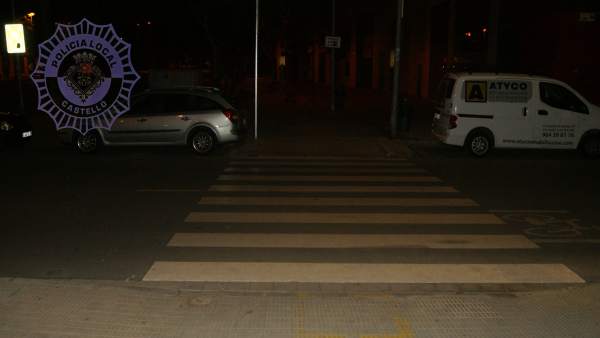 PASO DE PEATONES DONDE SE HA PRODUCIDO EL ATROPELLO PASO DE PEATONES DONDE SE HA PRODUCIDO EL ATROPELLO